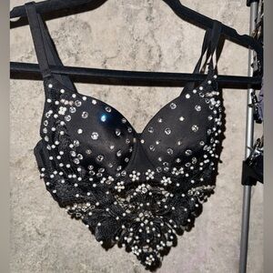 Black Gemstone Festival Bra